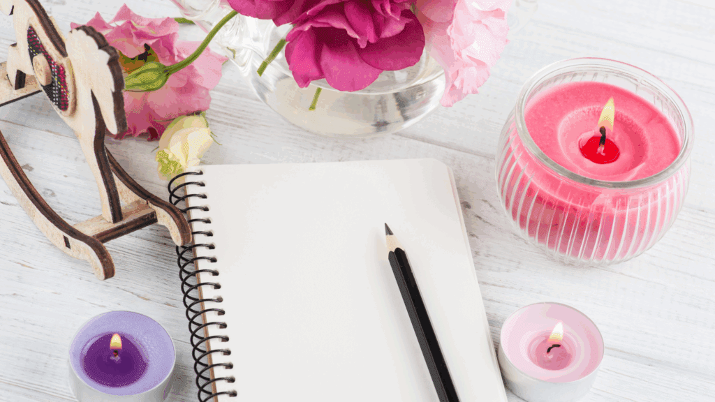Journaling set up for Healing, Self-Love & Resilience
