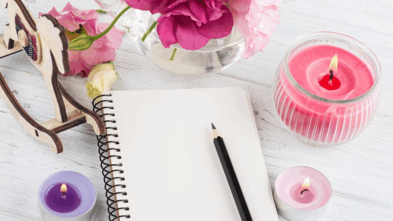Journaling set up for Healing, Self-Love & Resilience