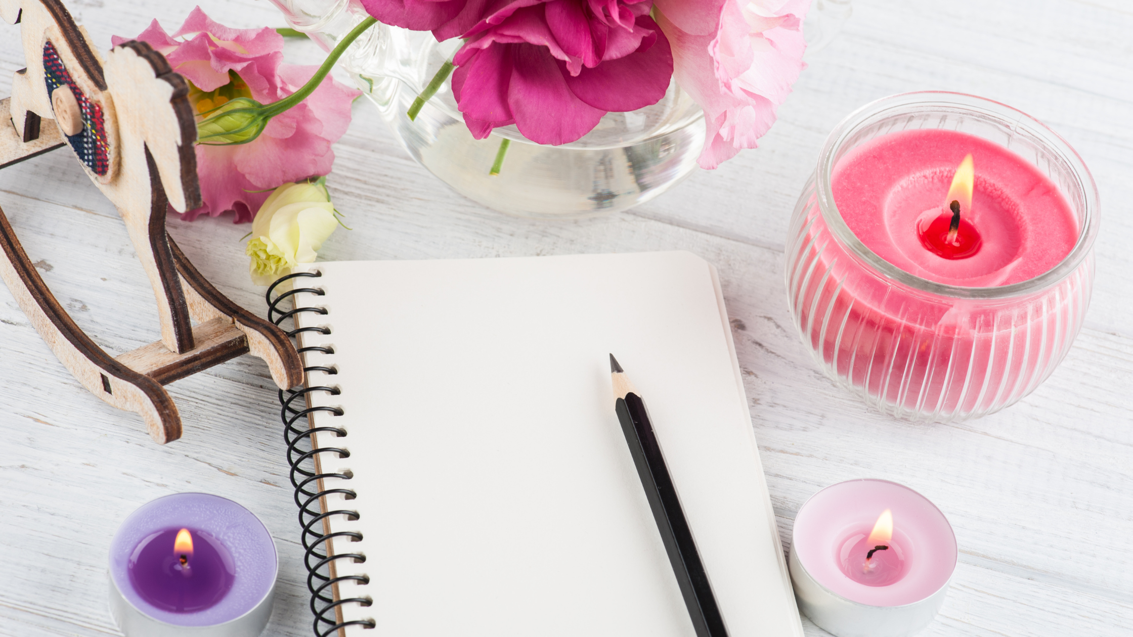 Journaling set up for Healing, Self-Love & Resilience