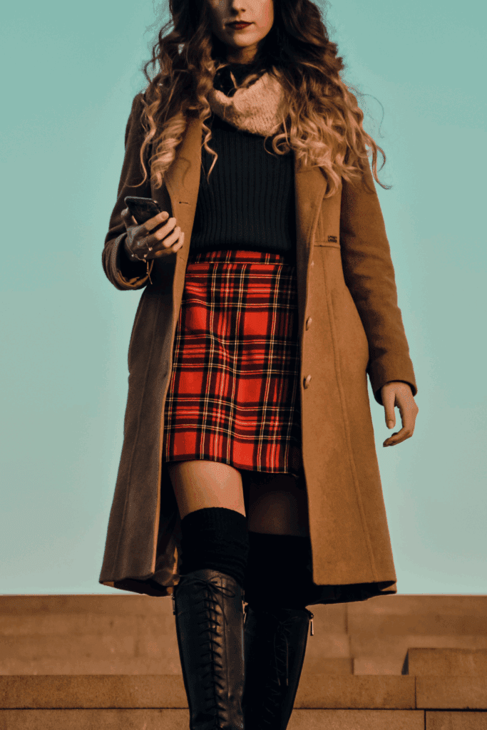 Plaid & Tartan Skirts preppy fall fashion look