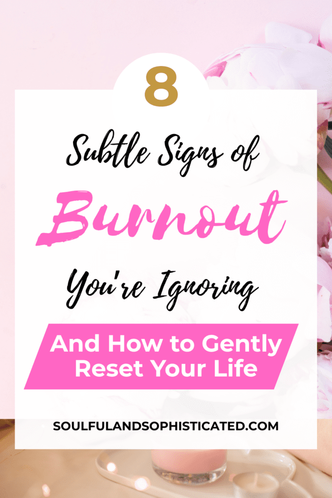 Signs of burnout