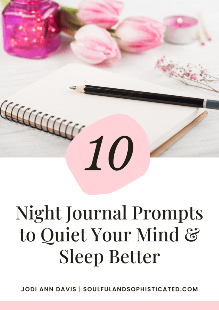 Nighttime Overthinking Journal Prompts