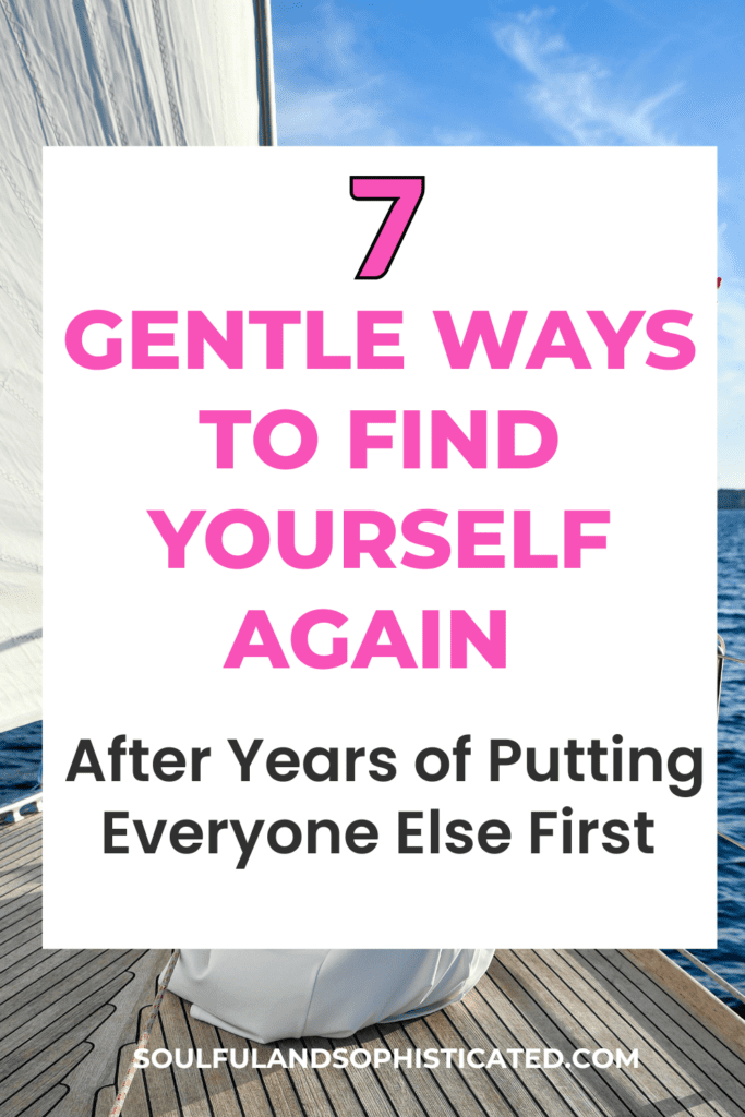 How to Find Yourself Again